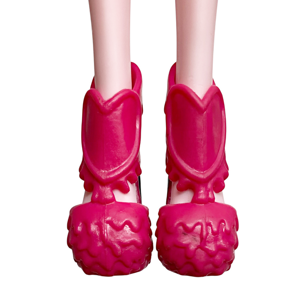 Monster High Draculaura Dot Dead Gorgeous Doll Replacement Pink & Black Shoes