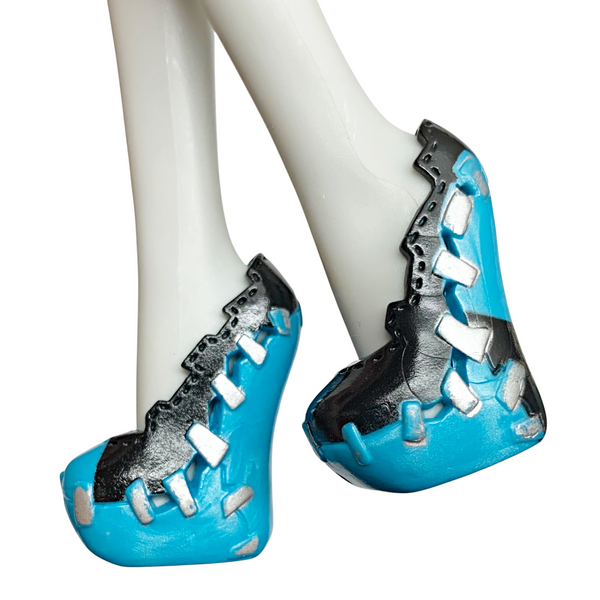 Monster High Frankie Stein Sweet 1600 Doll Replacement Blue & Black Shoes