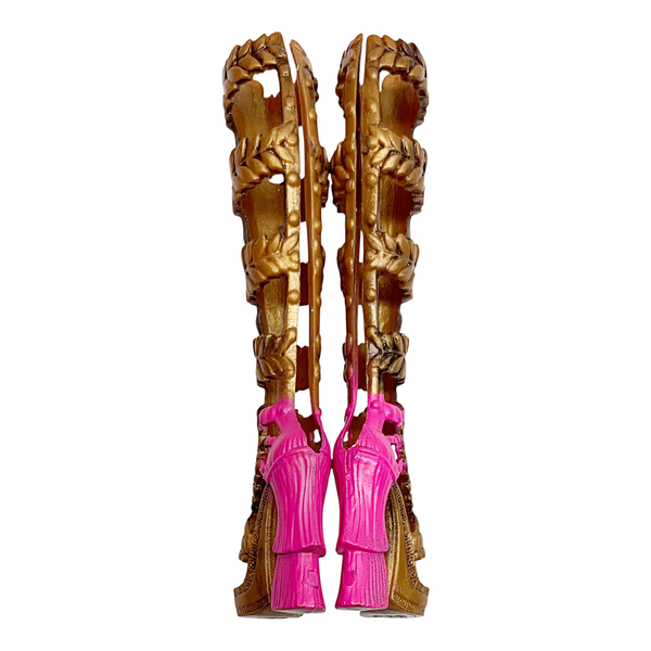 Ever After High C.A. Cupid Thronecoming Doll Replacement Tall Bronze & Pink Shoes