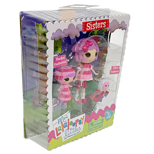 Mini Lalaloopsy Sisters 2 Pack Doll Set Pillow & Blanket Featherbed 521235