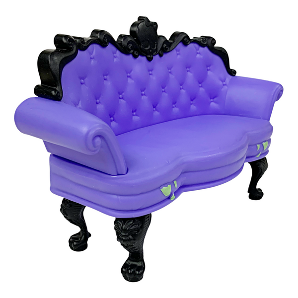 Monster High G3 Coffin Bean Spooky Cafe Playset Replacement Purple Sofa Couch Part
