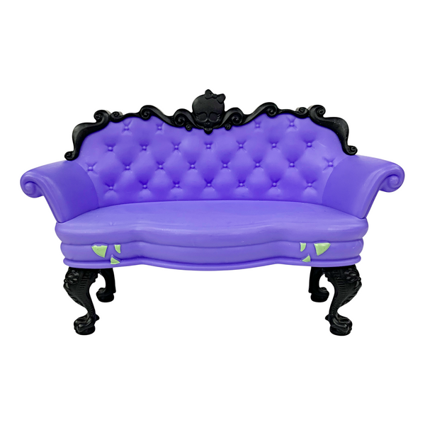 Monster High G3 Coffin Bean Spooky Cafe Playset Replacement Purple Sofa Couch Part