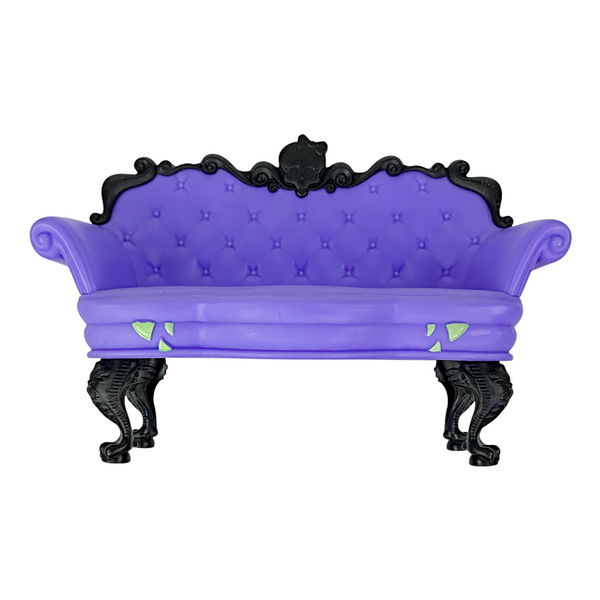 Monster High G3 Coffin Bean Spooky Cafe Playset Replacement Purple Sofa Couch Part
