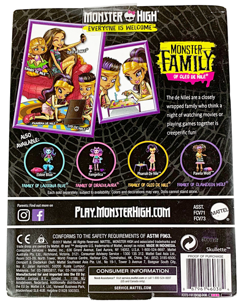 Monster High Cleo Monster Family Sandy De Nile Doll (FCV73)