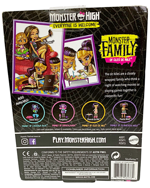 Monster High Cleo Monster Family Sandy De Nile Doll (FCV73)