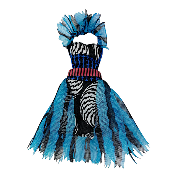 Monster High Frankie Stein Freak Du Chic Circus Doll Outfit Replacement Blue & Black Dress