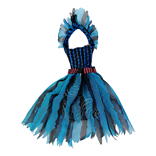 Monster High Frankie Stein Freak Du Chic Circus Doll Outfit Replacement Blue & Black Dress