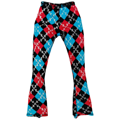Monster High Frankie Stein Day At The Maul Doll Outfit Replacement Leggings Argyle Capri Pants