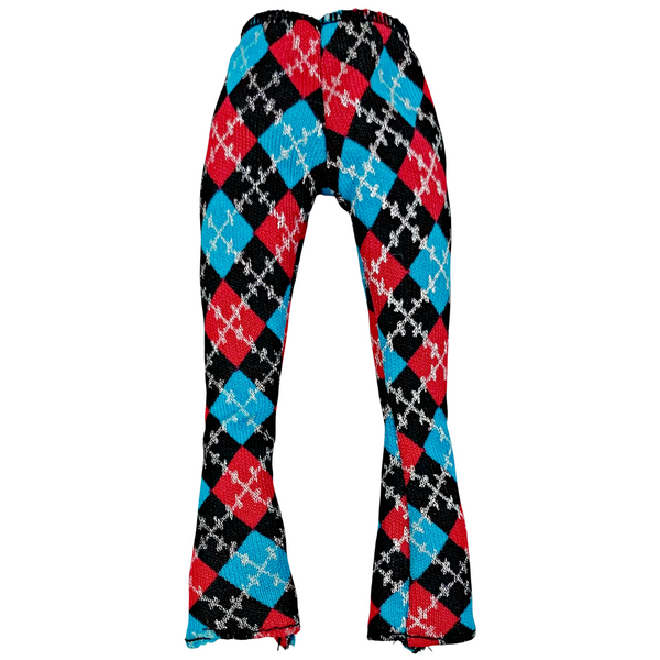Monster High Frankie Stein Day At The Maul Doll Outfit Replacement Leggings Argyle Capri Pants