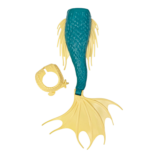 Siren Custom Doll Tail & Yellow Belt Parts Compatible With Monster High Create-A-Monster Torsos