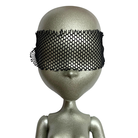 Bratzillaz Jade J'Adore Glam Gets Wicked Doll Replacement Black Sheer Mesh Mask