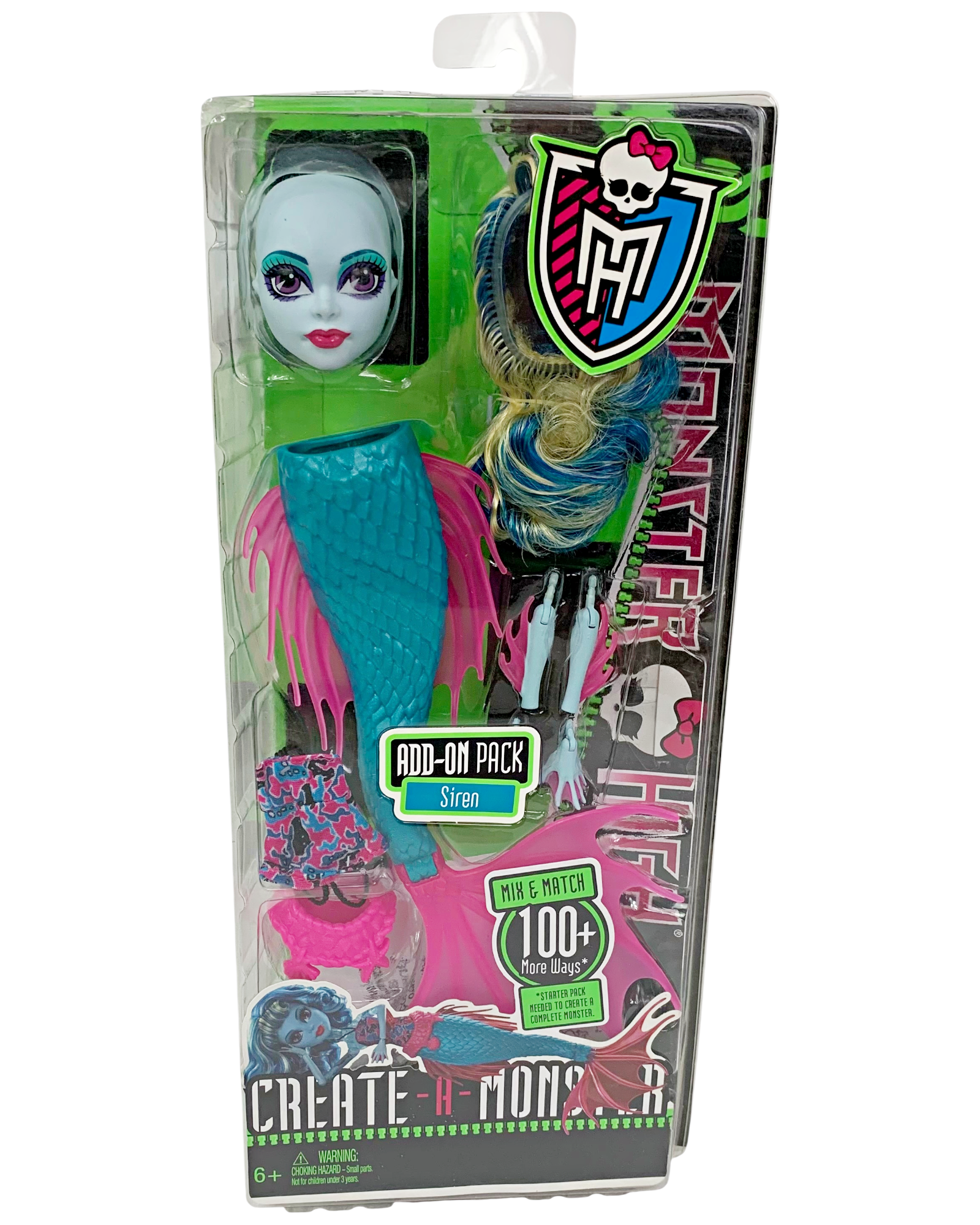 Monster High Create-A-Monster Siren Doll Parts Add On Pack (Y0419)