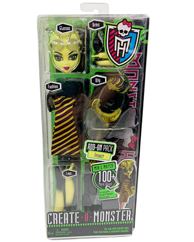 Monster High Create-A-Monster Bee Insect Doll Parts Add On Pack (W9175)