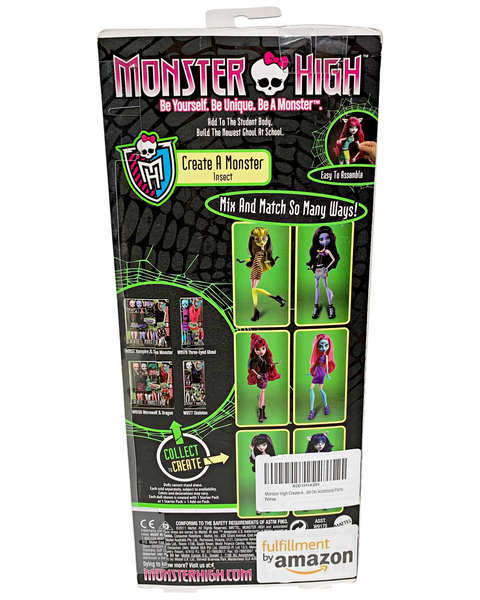 Monster High Create-A-Monster Bee Insect Doll Parts Add On Pack (W9175)