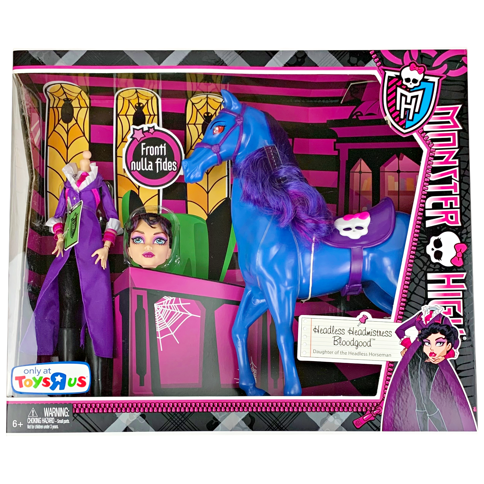 Monster High Headmistress Bloodgood Doll & Nightmare Horse Set (BBK21)