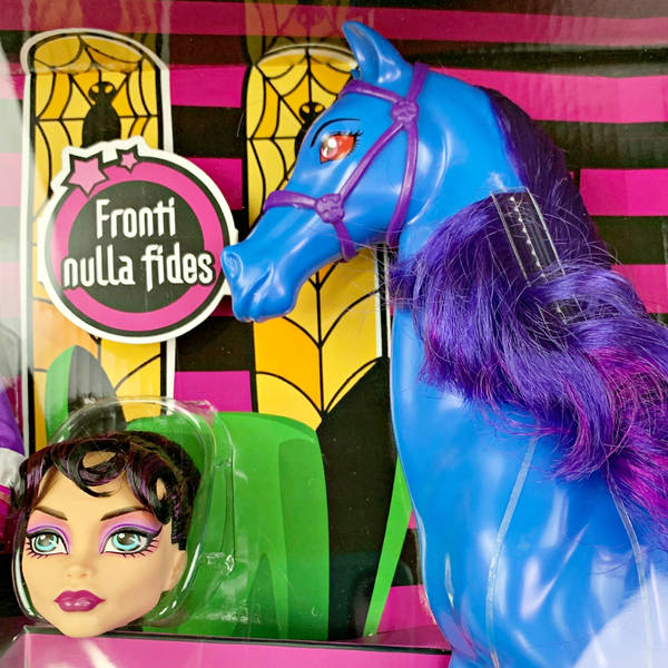 Monster High Headmistress Bloodgood Doll & Nightmare Horse Set (BBK21)