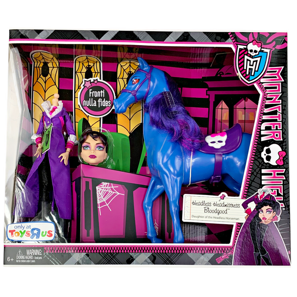 Monster High Headmistress Bloodgood Doll & Nightmare Horse Set (BBK21)