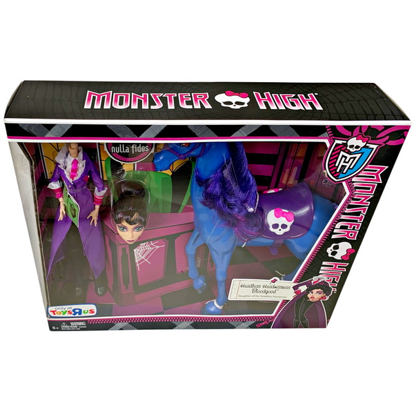 Monster High Headmistress Bloodgood Doll & Nightmare Horse Set (BBK21)