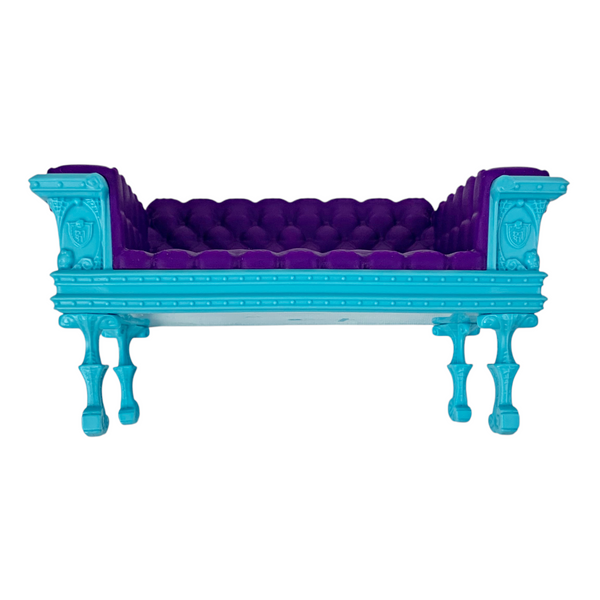 Monster High Deadluxe High School Playset Replacement Blue & Purple Sofa Love Seat Couch