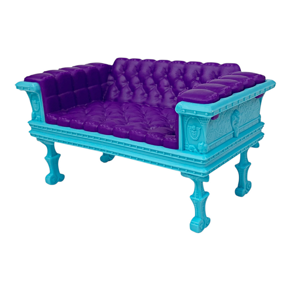 Monster High Deadluxe High School Playset Replacement Blue & Purple Sofa Love Seat Couch