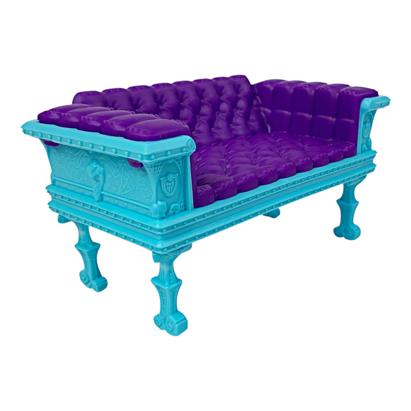 Monster High Deadluxe High School Playset Replacement Blue & Purple Sofa Love Seat Couch