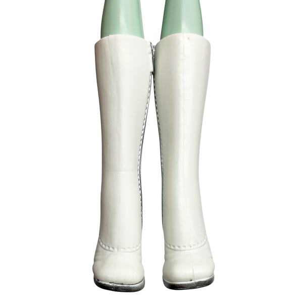Monster High Scarah Screams I Heart Fashion Doll Replacement Shoes Tall White Boots