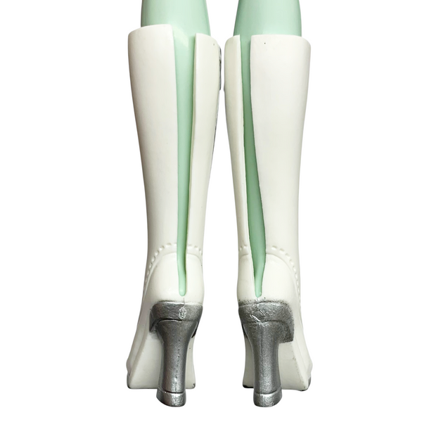 Monster High Scarah Screams I Heart Fashion Doll Replacement Shoes Tall White Boots