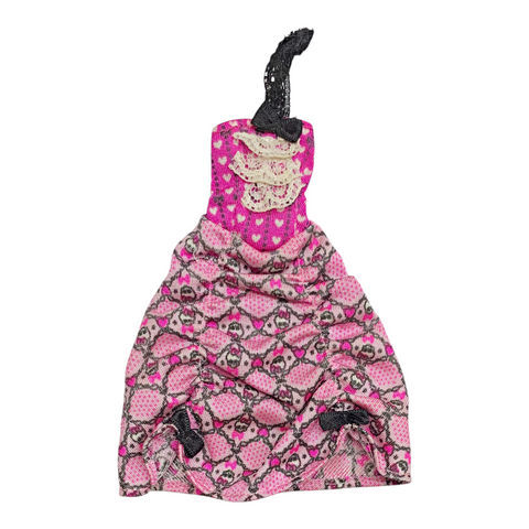 Monster High Draculaura Dot Dead Gorgeous Doll Outfit Replacement Pink & Black Dress