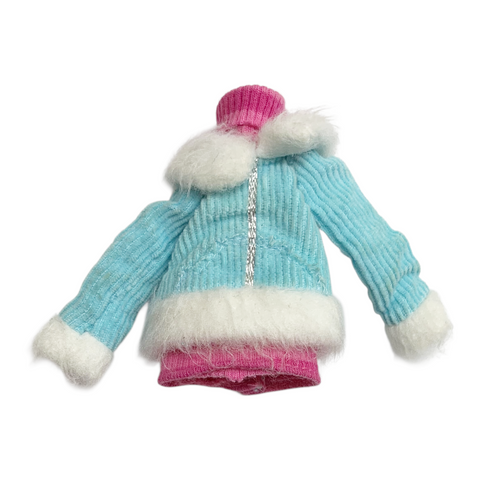 Lalaloopsy Girls Mittens Fluff N Stuff Doll Replacement Blue Corduroy Coat Accessory