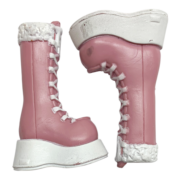 Mattel Barbie My Scene Doll Replacement Shoes Pink & White Platform Boots