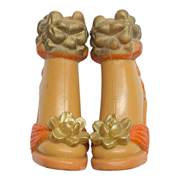 Mattel Barbie My Scene Juicy Bling Madison Doll Replacement Bronze & Orange Glitter Shoes