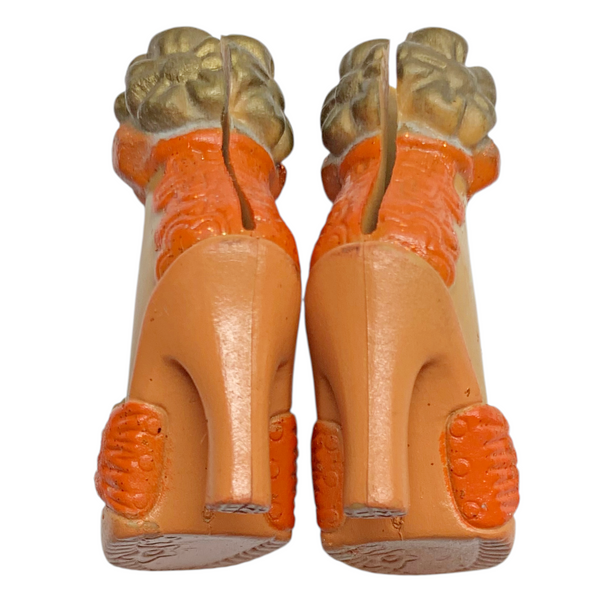 Mattel Barbie My Scene Juicy Bling Madison Doll Replacement Bronze & Orange Glitter Shoes