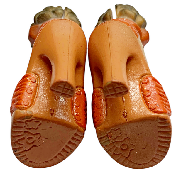 Mattel Barbie My Scene Juicy Bling Madison Doll Replacement Bronze & Orange Glitter Shoes