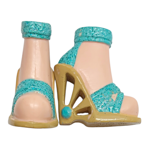 Mattel Barbie My Scene Fab Faces Nolee Doll Replacement Glitter Shoes