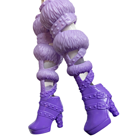 Monster High Clawdeen Skulltimate Secrets Fearidescent Doll Replacement Purple Shoes