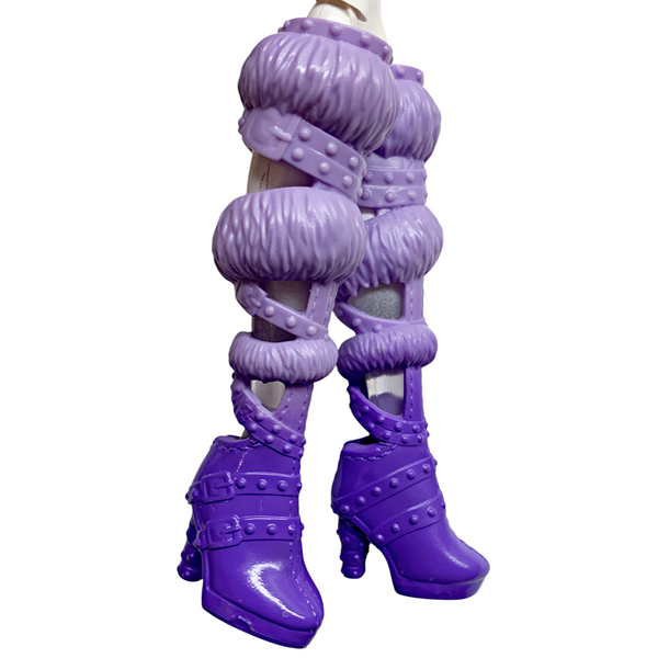 Monster High Clawdeen Skulltimate Secrets Fearidescent Doll Replacement Purple Shoes