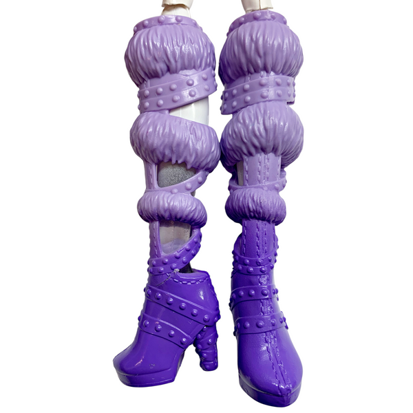 Monster High Clawdeen Skulltimate Secrets Fearidescent Doll Replacement Purple Shoes