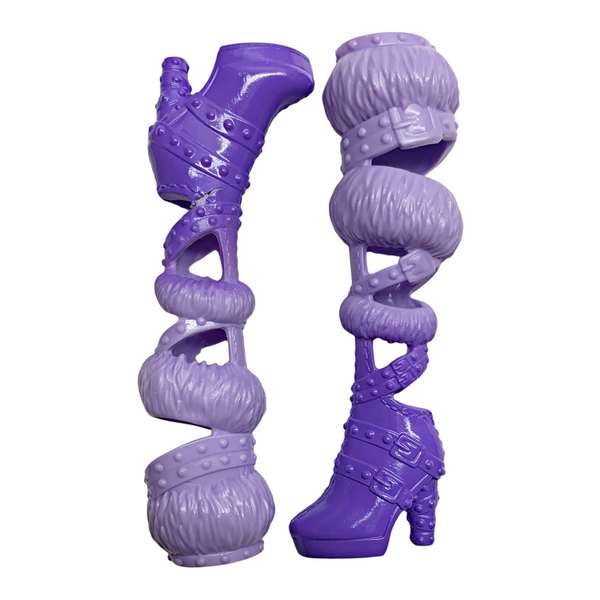 Monster High Clawdeen Skulltimate Secrets Fearidescent Doll Replacement Purple Shoes