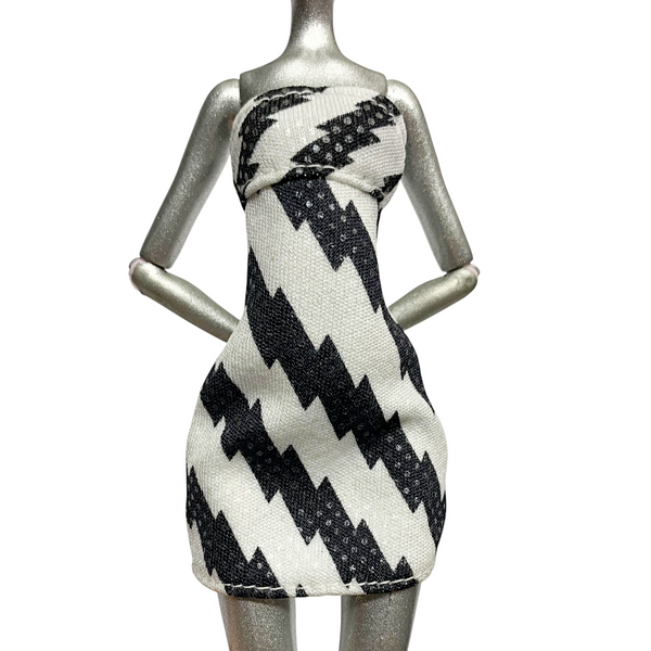 Monster High Frankie Stein Dawn Of The Dance Doll Outfit Replacement Black And White Dress