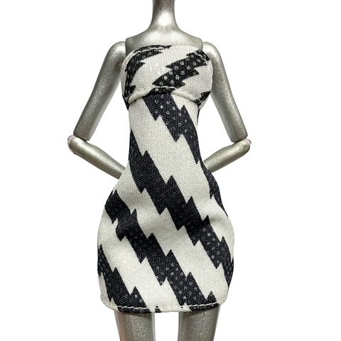 Monster High Frankie Stein Dawn Of The Dance Doll Outfit Replacement Black And White Dress