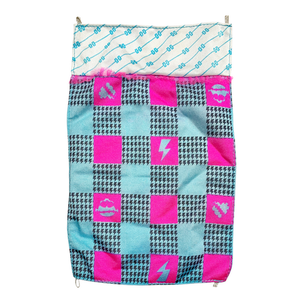 Monster High Frankie Stein Mirror Bed Doll Playset Replacement Pink & Blue Sheet Blanket