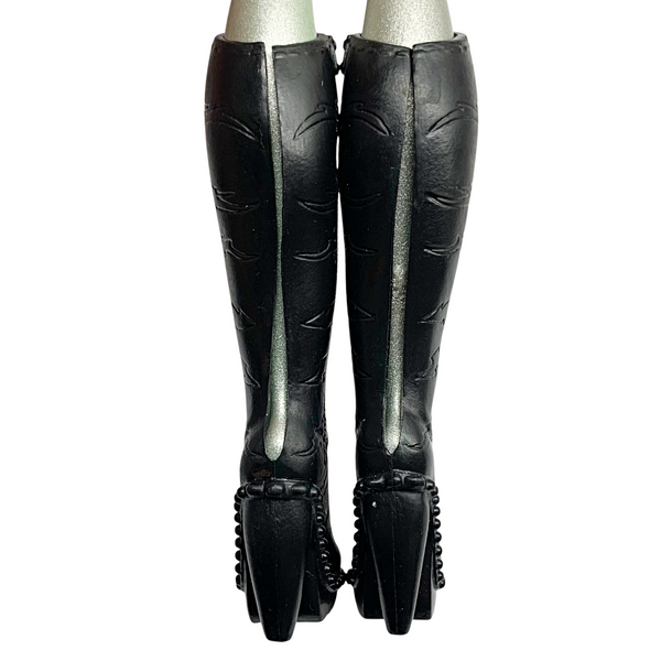 Monster High Toralei Fierce Rockers Doll Replacement Shoes Tall Black Boots