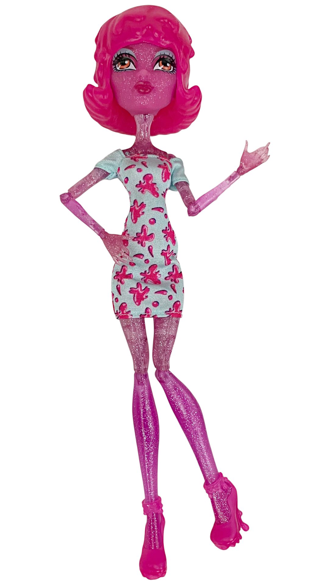 Monster High Create-A-Monster Pink Blob Girl Doll With Wig & Outfit