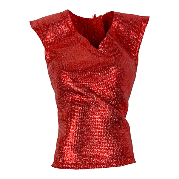 Monster High Operetta Boo York Frightseers Doll Outfit Replacement Red Metallic Shirt