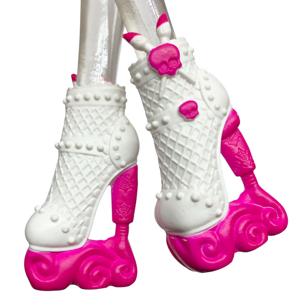 Monster High Draculaura Art Class Doll Replacement White & Pink Shoes