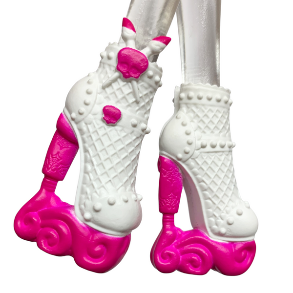 Monster High Draculaura Art Class Doll Replacement White & Pink Shoes
