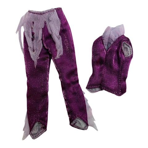 Disney's Fairies Tinkerbell Vidia Great Fairy Rescue Doll Outfit Replacement Purple Shirt & Pants