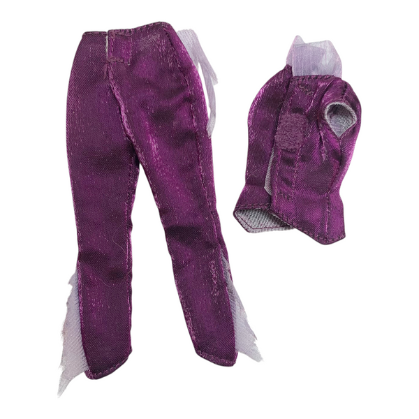 Disney's Fairies Tinkerbell Vidia Great Fairy Rescue Doll Outfit Replacement Purple Shirt & Pants