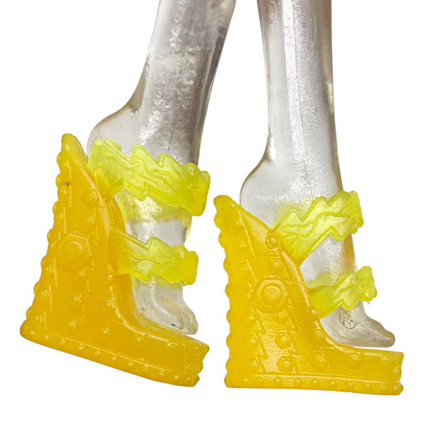 Monster High Frankie Stein Electrified Doll Replacement Yellow Strap Shoes