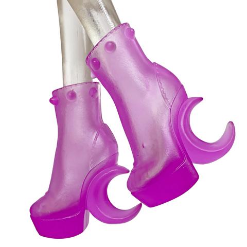 Monster High Clawdeen Wolf G3 Doll Faboolous Pets Translucent Purple Boots Shoes